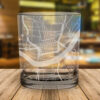 Cincinnati Ohio City Map Whiskey Glass Gift Bearcats