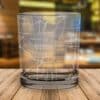 Raleigh North Carolina Map Whiskey Glass Gift