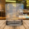 Norman Oklahoma Map Whiskey Glass Gift