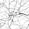Greenville South Carolina City Map Whiskey Glass Gift - Image 2